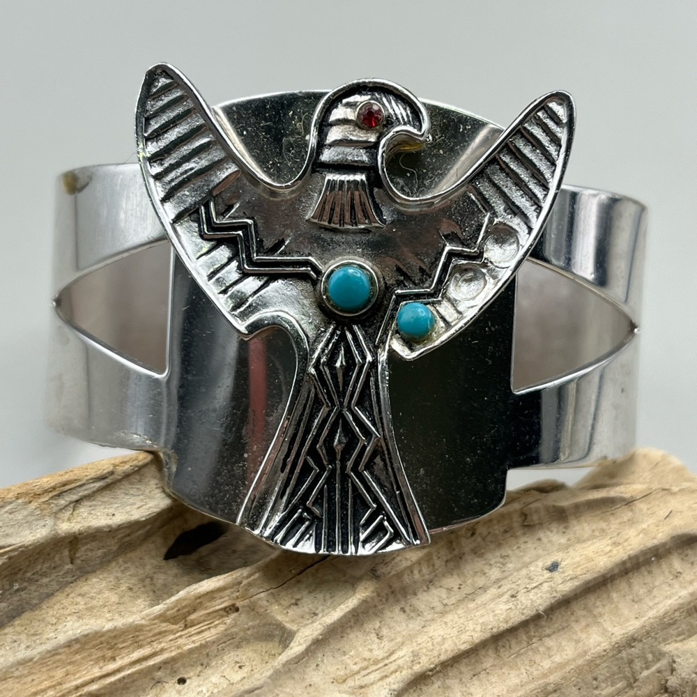Silver Thunderbird Cuff Bracelet
